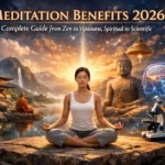 An illustration of meditation benefits