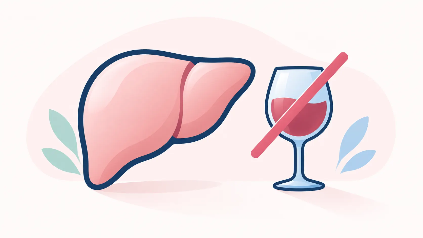 Liver icon with a no-alcohol symbol representing the Cymbalta liver and alcohol warning