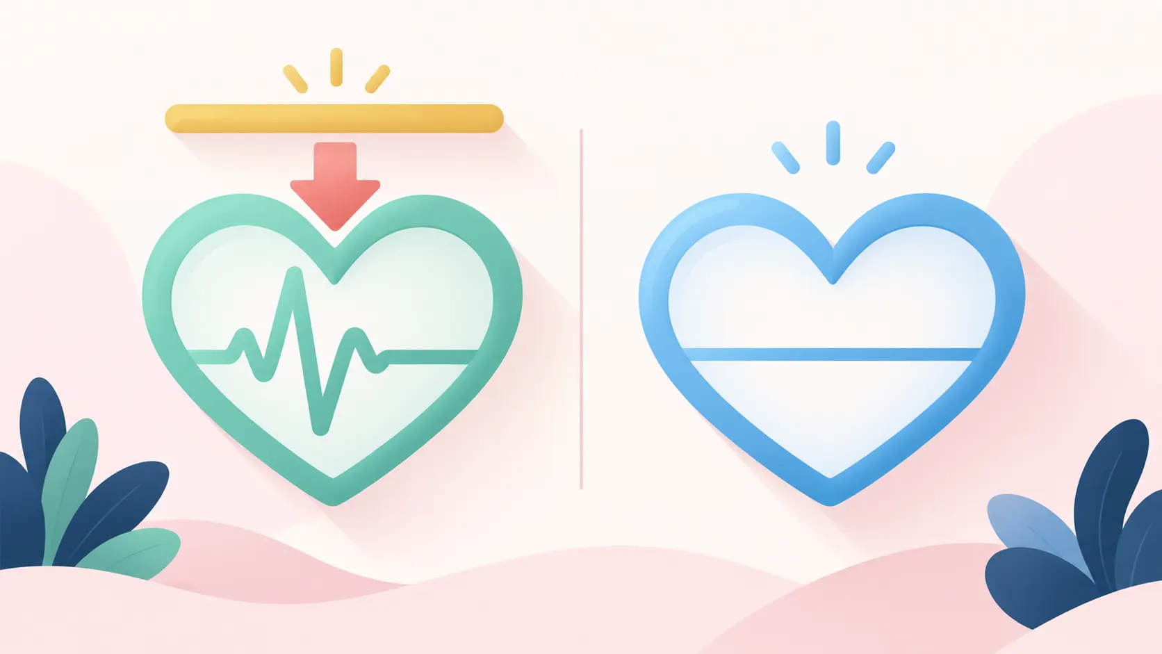 Heart icons showing Lexapro dose ceiling versus Zoloft with no cardiac dose cap